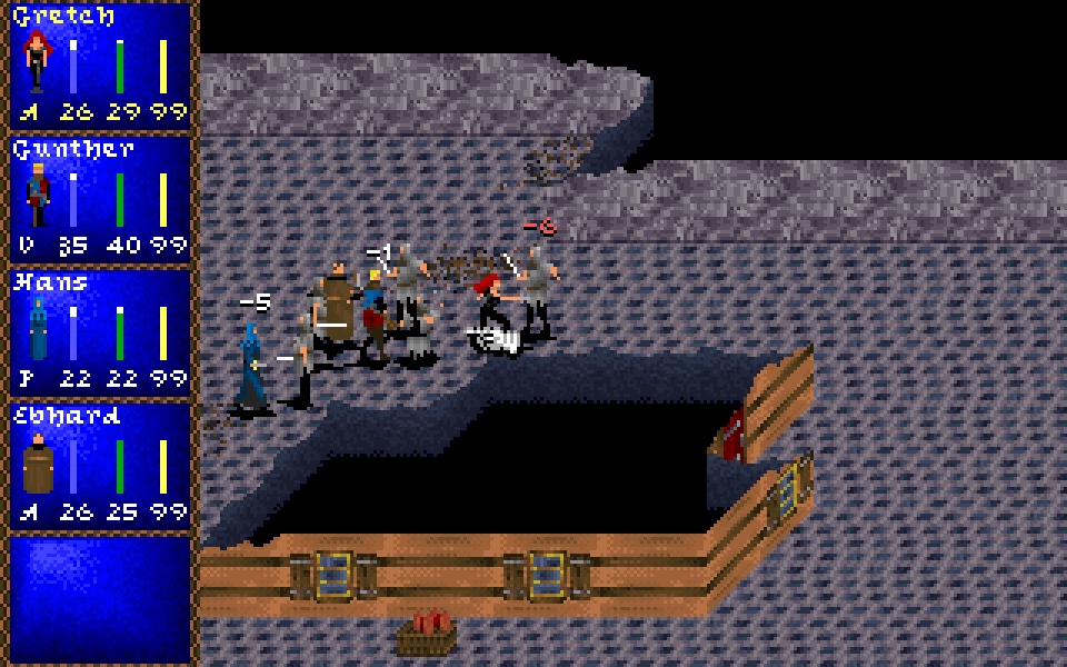 Battlefield capture from the reconstructed guard encounter