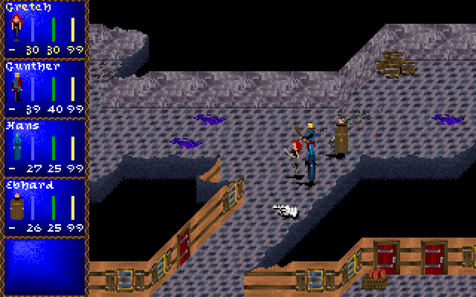 A guard fight at the Steyr gate in the reconstructed engine