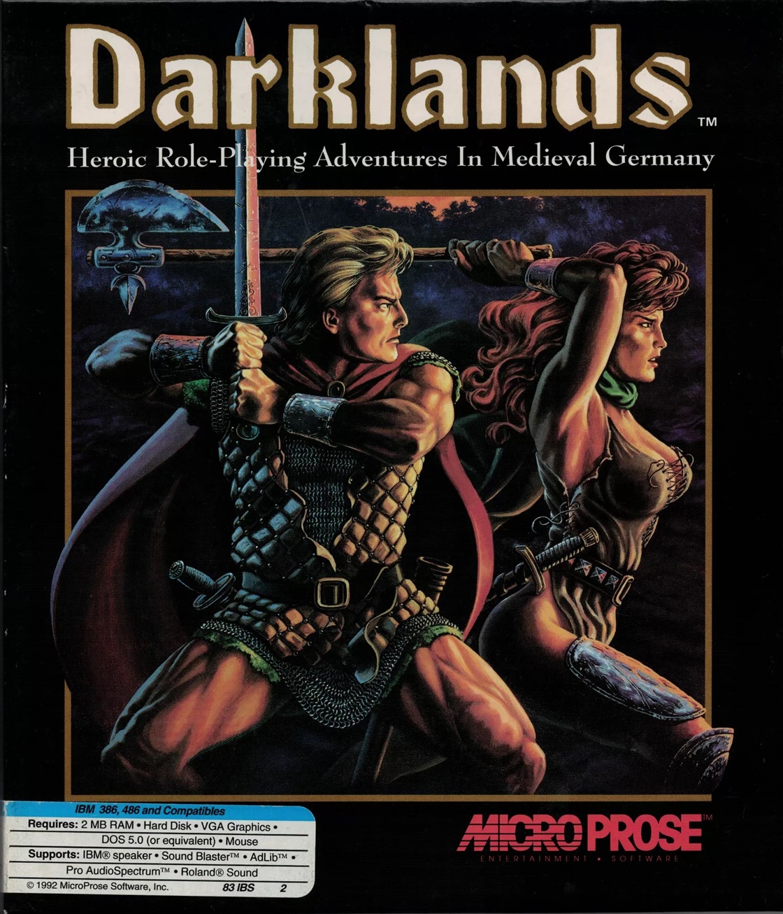 Darklands original box cover