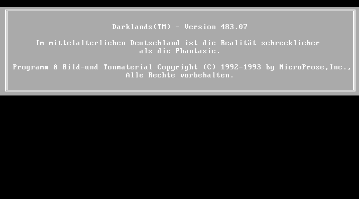 The German edition&rsquo;s startup screen. Once it was on hand as a comparison target, it quickly became more than a curiosity.